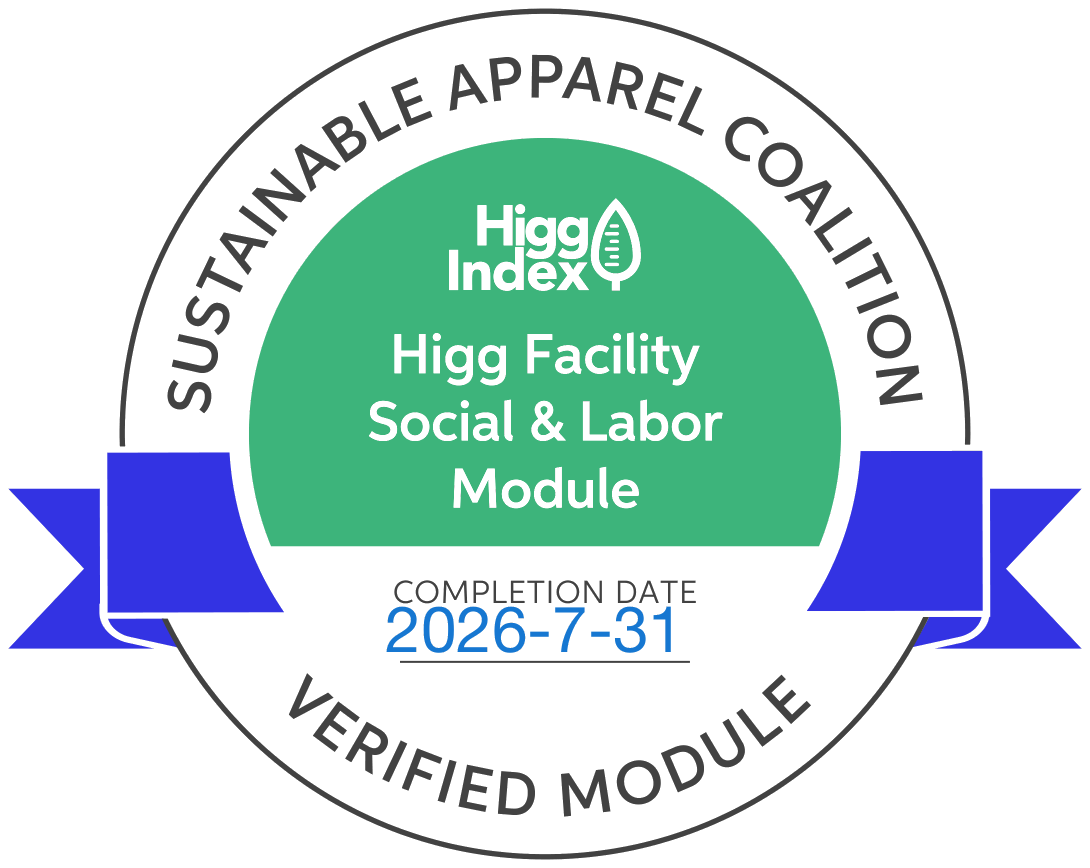 Verified Higg Facility Social and Labor Module badge