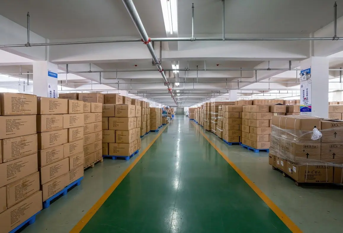Packed orders in the VBUY warehouse