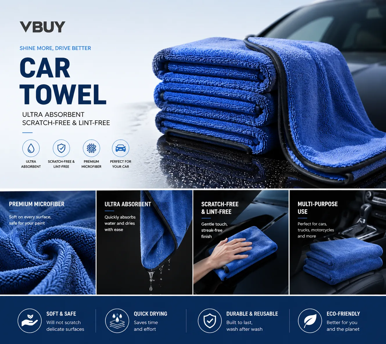 Automotive Towels available for custom manufacturing