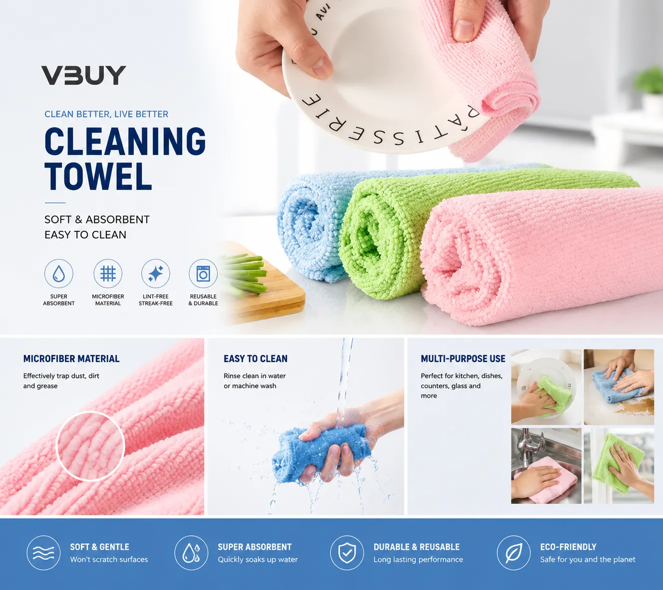 Cleaning Towels available for custom manufacturing